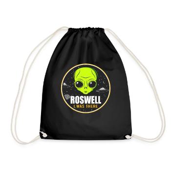 Alien, UFO, UAP, Space, Weltraum Flugobjekt - Turnbeutel - Schwarz - Vorne