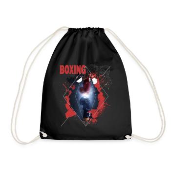 Boxe Boxe Boxe Gants de Boxe Boxe Match Ring de Boxe - Sac de sport léger - noir - Devant