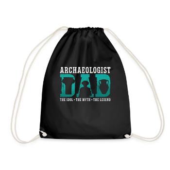 Archéologue Papa L’idole Le mythe Géologie Ruines - Sac de sport léger - noir - Devant