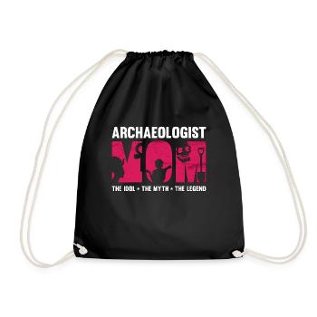 Archéologue Maman L’idole Le mythe Paléontologie - Sac de sport léger - noir - Devant