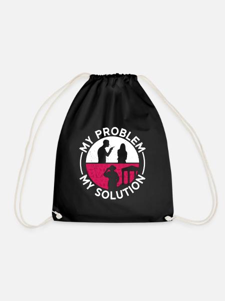 Archéologue Mon problème Mon pictogramme Maman Géologie - Sac de sport léger - noir