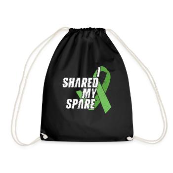 Organ Donor Organ Transplant Organ Donation - Drawstring Bag - black - Front