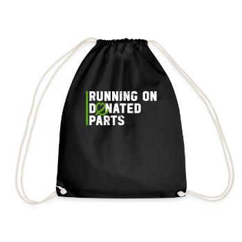 Organ Donor Organ Transplant Organ Donation - Drawstring Bag - black - Front