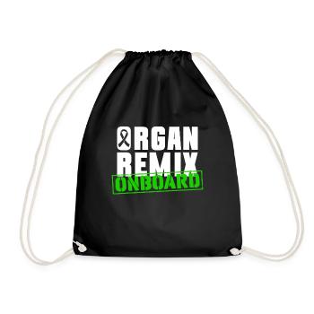 Organ Donor Organ Transplant Organ Donation - Drawstring Bag - black - Front