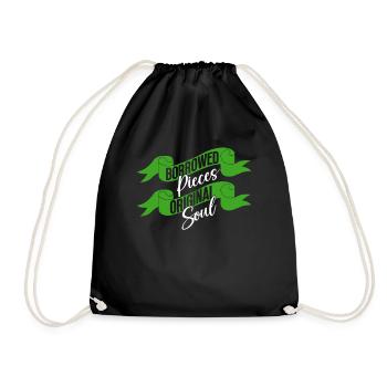 Organ Donor Organ Transplant Organ Donation - Drawstring Bag - black - Front