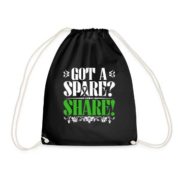 Don d’organes Greffe d’organes Don d’organes - Sac de sport léger - noir - Devant