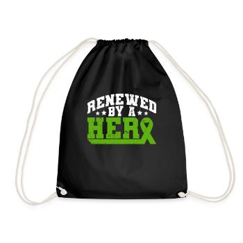 Organ Donor Organ Transplant Organ Donation - Drawstring Bag - black - Front
