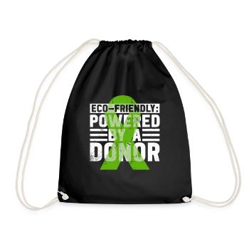 Organ Donor Organ Transplant Organ Donation - Drawstring Bag - black - Front