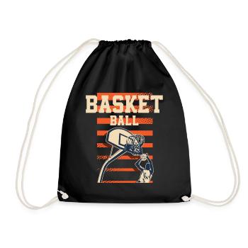 Joueur de basket-ball - Sac de sport léger - noir - Devant