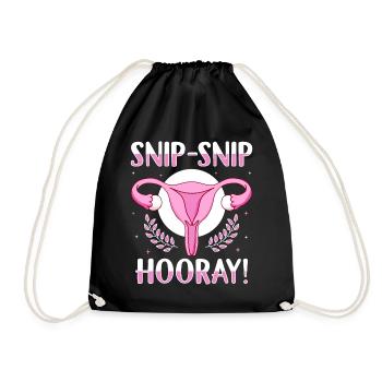 Récupération de la chirurgie gynécologique de l’endométriose - Sac de sport léger - noir - Devant