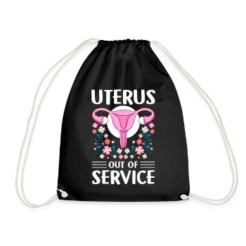 Gynäkologische Chirurgie Endometriose - Turnbeutel - Schwarz - Vorne