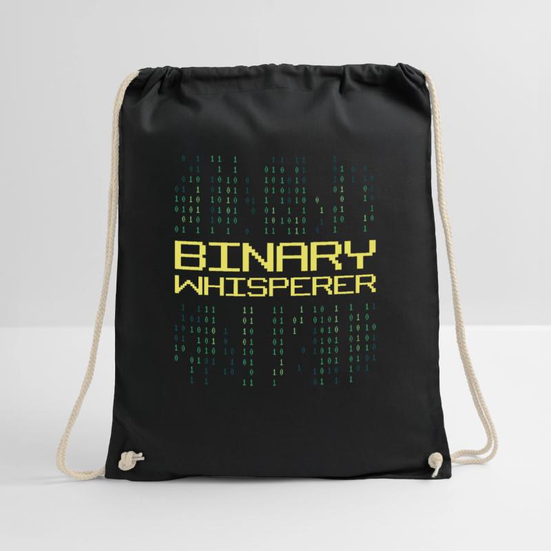 Binary Whisperer Funny Programming Coding Quote Turnbeutel