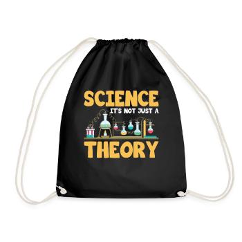 Science It's Not Just a Theory Geeky Scientist - Turnbeutel - Schwarz - Vorne