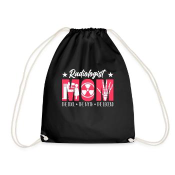 Radiologist Mom The Idol The Myth The Technologist - Drawstring Bag - black - Front