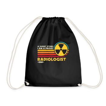 Radiologue Une petite histoire Je suis fier d’être un technicien en radiologie - Sac de sport léger - noir - Devant