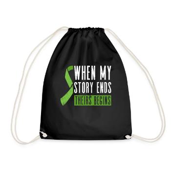 Organ Donor Organ Transplant Organ Donation - Drawstring Bag - black - Front