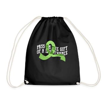 Organ Donor Organ Transplant Organ Donation - Drawstring Bag - black - Front