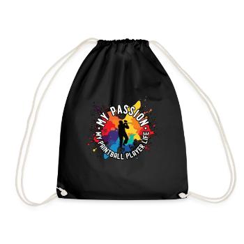 Joueur de Paintball Ma Passion Mon Paintballer Airsoft - Sac de sport léger - noir - Devant