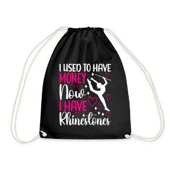 Majorette Gymnastics Majorettes Baton Twirling - Drawstring Bag - black - Front
