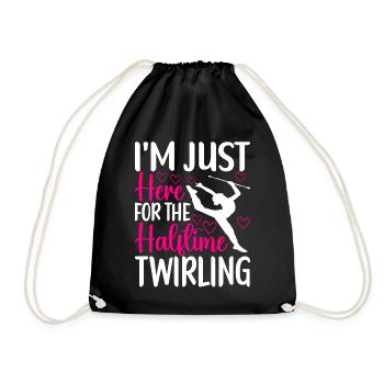 Majorette Gymnastics Majorettes Baton Twirling - Drawstring Bag - black - Front