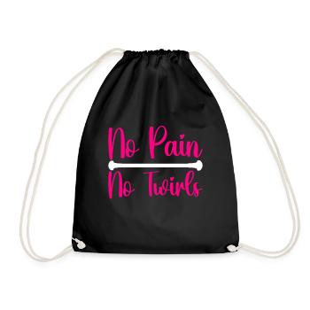 Majorette Gymnastics Majorettes Baton Twirling - Drawstring Bag - black - Front