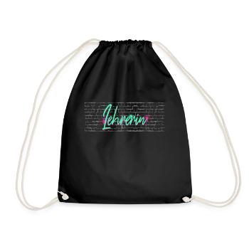 Schule Abschluss-Geschenk Lehrerin - Turnbeutel - Schwarz - Vorne