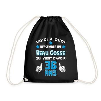 36 ans anniversaire homme cadeau drôle humour - Sac de sport léger - noir - Devant