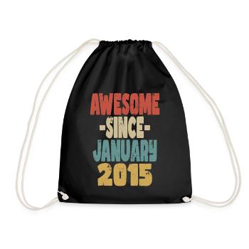 Génial Janvier 2015 - Sac de sport léger - noir - Devant
