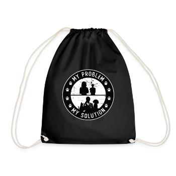 Veterinarian My Problem My Pictogram Mom Animals - Turnbeutel - Schwarz - Vorne