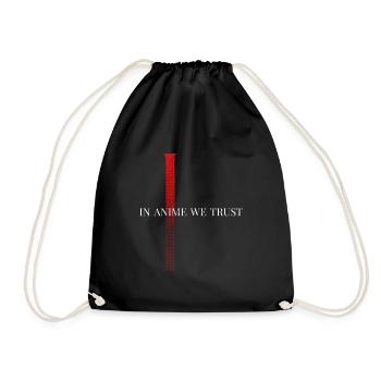 Dans l’anime, nous faisons confiance - Sac de sport léger - noir - Devant