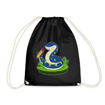 École de crayon Snake Student - Sac de sport léger - noir - Devant