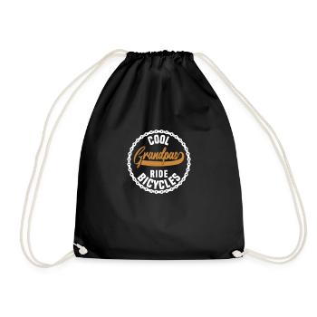 Des grands-pères cool font du vélo - Sac de sport léger - noir - Devant