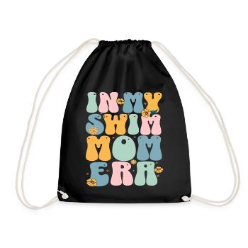 À l’époque de ma maman nageuse - Swim Swimmer Swimming - Sac de sport léger - noir - Devant