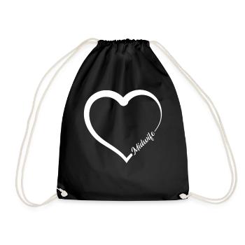 Infirmière Sage-Femme Accoucheuse Coeur - Sac de sport léger - noir - Devant