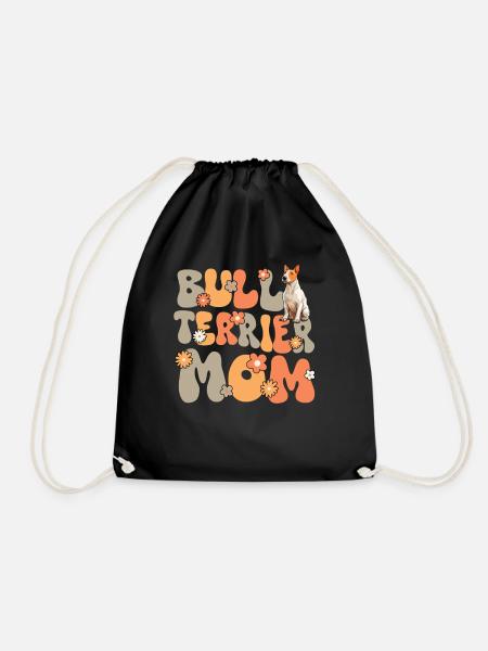 Bullterrier Groovy Bull Terrier Mom - Turnbeutel - Schwarz