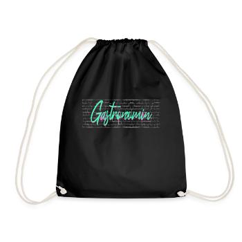 Restaurant Wirt Koch Abschluss-Geschenk - Turnbeutel - Schwarz - Vorne
