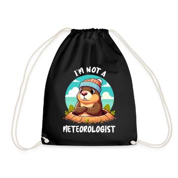 Jour de la marmotte USA Printemps drôle - Sac de sport léger - noir - Devant