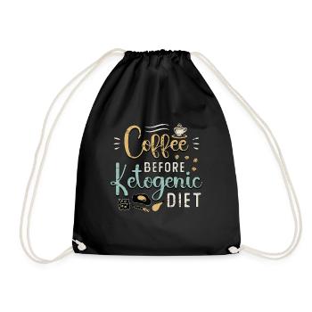 Ketogenic Diet Lover Coffee Ketosis Coffee Lover - Turnbeutel - Schwarz - Vorne