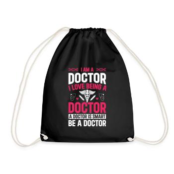 Médecin urgentiste - Je suis médecin. J’adore être A D - Sac de sport léger - noir - Devant