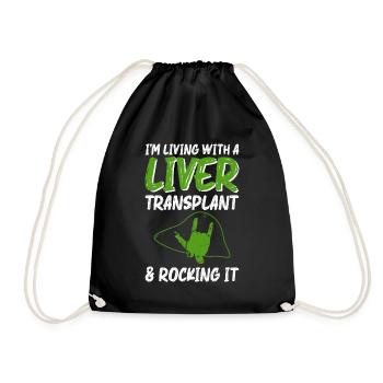 Greffe d’organe hépatique d’un donneur d’organes - Sac de sport léger - noir - Devant