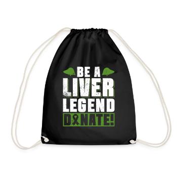 Greffe d’organe hépatique d’un donneur d’organes - Sac de sport léger - noir - Devant