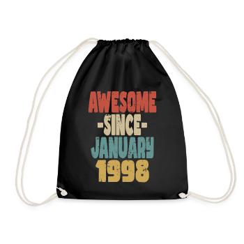 Génial Janvier 1998 - Sac de sport léger - noir - Devant