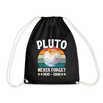 Pluto planet eternal memory 1930-2006 - Drawstring Bag - black - Front