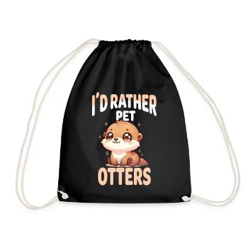 Adorable loutre oeuvre parfaite pour loutre mignonne - Sac de sport léger - noir - Devant
