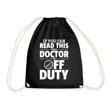 Drôle Docteur Médical Humour - Sac de sport léger - noir - Devant