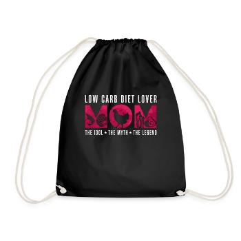Low Carb Diet Lover Mom The Idol The Healthy Diet - Turnbeutel - Schwarz - Vorne
