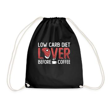 Low Carb Diet Lover Before Keto Diet Coffee Lover - Turnbeutel - Schwarz - Vorne