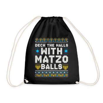 Joyeux Noël Noël Hanoukka Noël - Sac de sport léger - noir - Devant