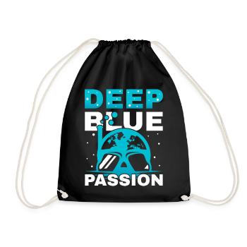 Scuba Diving, Scuba Diving, Holiday Sea Diver - Drawstring Bag - black - Front