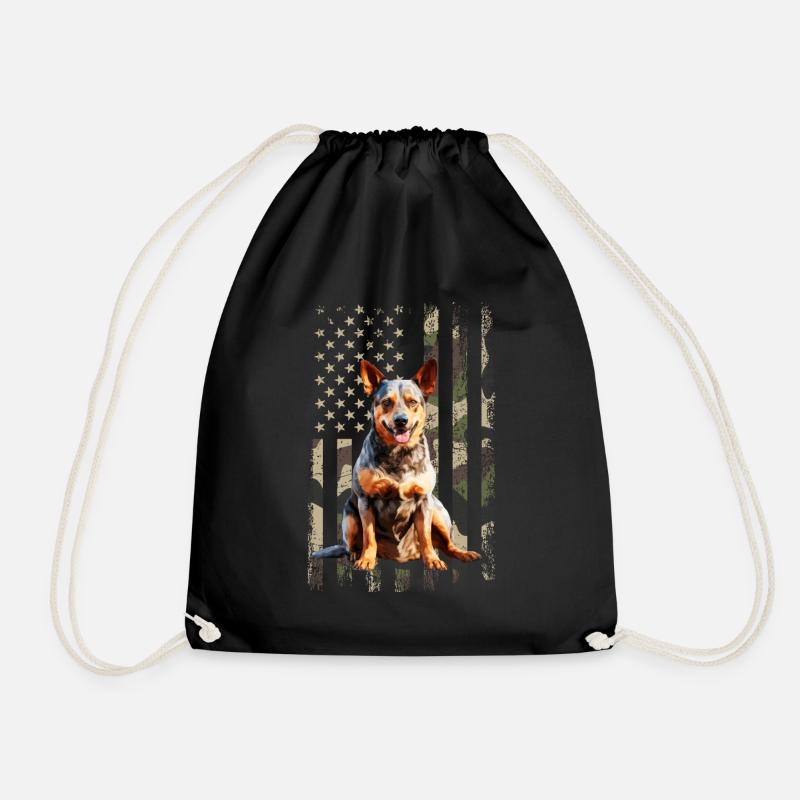 Australian Cattle Dog - Turnbeutel - Schwarz